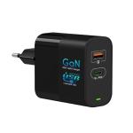65w USB C Wall Charger Multiports Pocket Sized PD Gan Charger Laptops Power