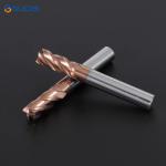 HRC55 Carbide End Mill 6 8 10 12mm 4Flutes Milling Cutter Alloy Coating Tungsten