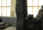 Drilling Machine 320mm Wide Excavator Rubber Tracks For Ditch