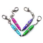 Office Dot Printing Mini Ink Pens Keyring ROHS Certification