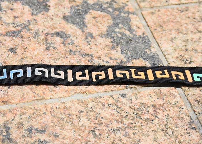 Colourful Logo Custom Screen Printing Patches for 20mm Black Webbing