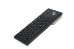 IP67 Dynamic Water Proof Marine Black Metal Keyboard With Track Ball
