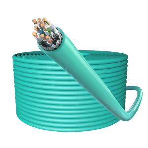 Green LSZH SFTP CAT8 Cable 40Gbps Data Centers Lan Cable Pass Fluke Test 1000ft