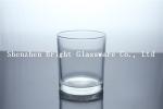 Custom Logo Glass Candle Holder, Glass cup