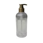 260ml press type PETG transparent shower gel bottle thick wall leak proof design