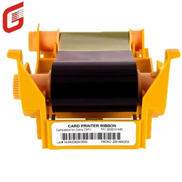 Carton Size 57X32X28.5 cm 800033-840 YMCKO Compatible Ribbon For Zebra ZXP3