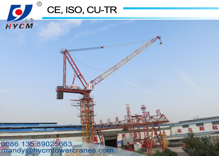 D80 Jib Luffing Tower Crane with 40m Boom 1.5t End Load and 6t Max. Load