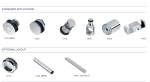 Easy Installation Glass Sliding Door Fittings Long Lasting Shower Door Wheels
