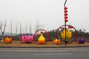 Wholesale Traditional Festival Red Fabric Chinese Lanterns Outdoor Waterproof / Sunproof from china suppliers