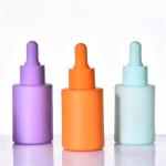 Macaron Colorful Customized Colors Glass Essential Oil Bottle and Plastic Smooth