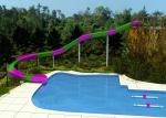 2 Person Outdoor Swimming Pool Slides For Family Resort / Adventure Park Water