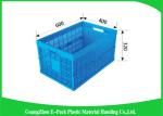 Food Grade Folding Plastic Crates Environmental Protection 600*400*320mm