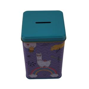 Wholesale Vintage Advertising Square Tin Box Tin Coin Bank For Promotion Packaging from china suppliers