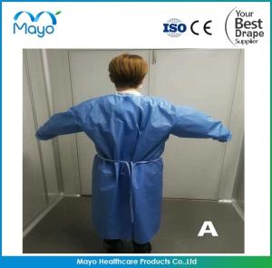 Wholesale COVID-19 PPE Product Disposable Isolation Gown with CE FDA in stock from china suppliers