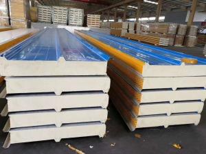 Wholesale Fire Retardant Lightweight Waterproof PU Sandwich Panel for Roofing from china suppliers