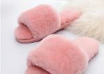 Lamb Fur Fuzzy Sheepskin House Slippers Winter Indoor For Keeping Warm
