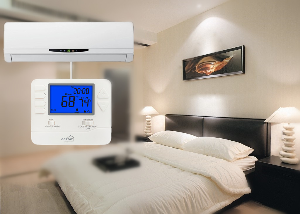 NTC Sensor Multi Stage Programmable Thermostat For Air Conditioner