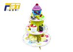 Easy Disassemble 3Tiers Cardboard Cake Display With CMYK Color Printing For