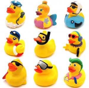 Wholesale Vinyl Pvc Plastic Ducky Yellow Rubber Character Collection Figure Ducks Baby Water Bath Toys For Kids from china suppliers