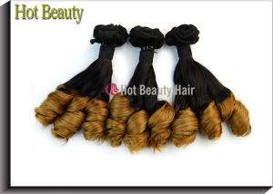 Wholesale Tangle Free 7A Grade Virgin Hair Omgbre Spring Curl Weave Two Tone Color from china suppliers