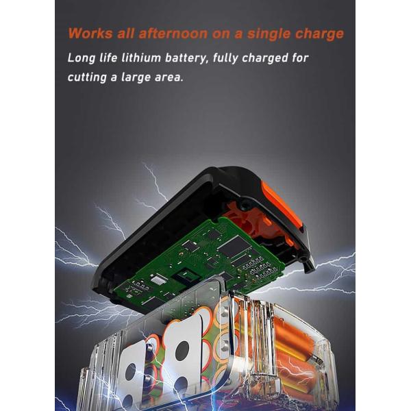 3 In 1 Electric String Trimmer , Adjustable Battery Powered Weed Eater With Wheel