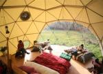 Advertising Wind Proof Fabric Sidewall Geodesic Dome Tent White For Events