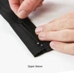 100mm Zipper Braided Sleeve Organizer Tubing Flexibility Flame Resistant