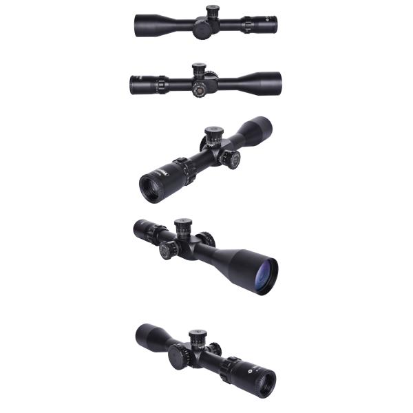 Side Focus Hunting Scope with 50mm Objective Lens Diameter and One-Piece Tube Design