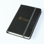 Classic Hard Cover Large (5" x 8.25") Ruled Lined Black Writing Notebook