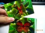 PLASTIC LENTICULAR 3d lenticular christmas cards Lenticular 3D flip Christmas