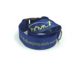 Blue Dye Sublimation Lanyard With Clip Cool Printing For Company Brand