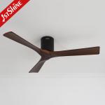 Walnut Wooden Ceiling Fan With Remote Control Energy-Saving High Speed
