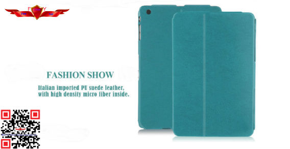 100% Brand New Import Smart PU Leather Cover Case For Ipad Mini Support Multi Stand