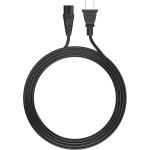 RY 12ft Electric Power Cord 2 Prong Ac Wall Plug 2 Slot Led Lcd