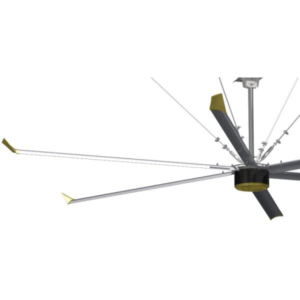 CCC CE ISO Hvls Industrial Ceiling Fan With Aluminum Magnesium Alloy Blade