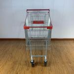 210L Variety Store CE Certificate Elevator Wheel Steel Shopping Cart