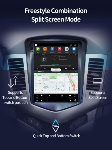Tesla series 9.7inch car stereo system touch screen for Chevrolet Cruze 2015