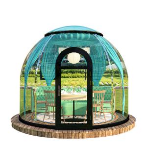 Wholesale Transparent PC Dome Spherical Dining Room in Steel Structure Bubble House for Star Gazin from china suppliers