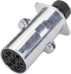 Silver Aluminum Trailer Wiring Harness Plug Back Side Rubber Seal Cap