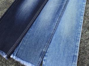Wholesale 160CM Supper Dark Blue Ring Spun Cotton Denim Fabric 95% Cotton 4% Polyester 1% Spandex from china suppliers