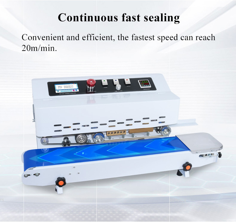 CSM-810 Continuous Band Sealer Expiry Date Coding Inkjet Coder
