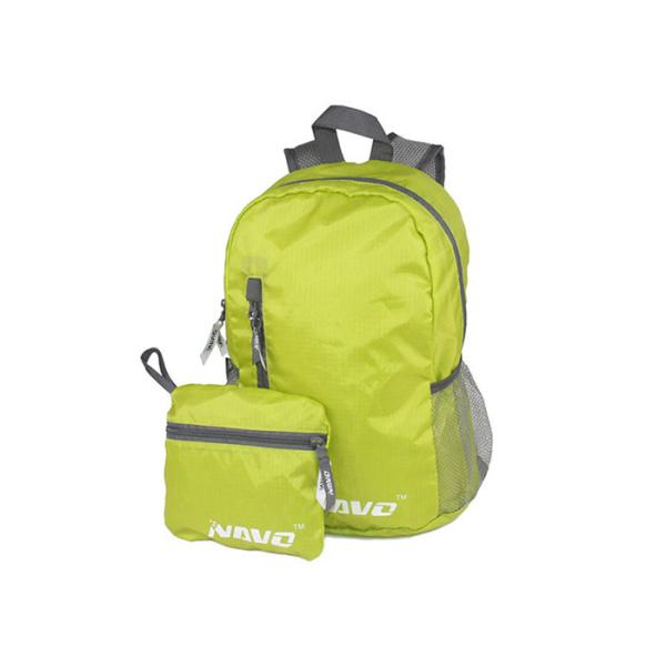 Wholesale Outside Green Foldaway Rucksack Waterproof Foldaway Nylon Backpack from china suppliers
