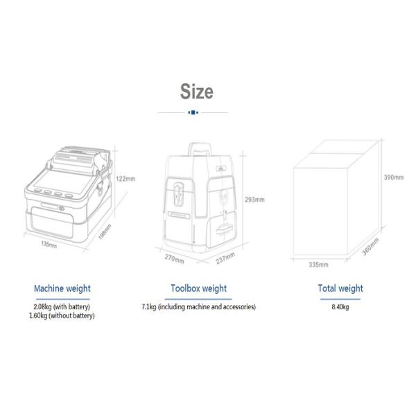 The Fastest Fiber Splicing Machine New Generation Optical Fiber Fusion Splicer