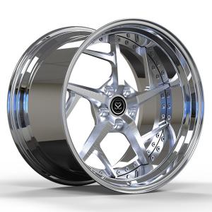 Wholesale Volvo XC90 B5 2021 20x9.0 Custom 2-PC Rims Polished Lip+Brushed Disc from china suppliers