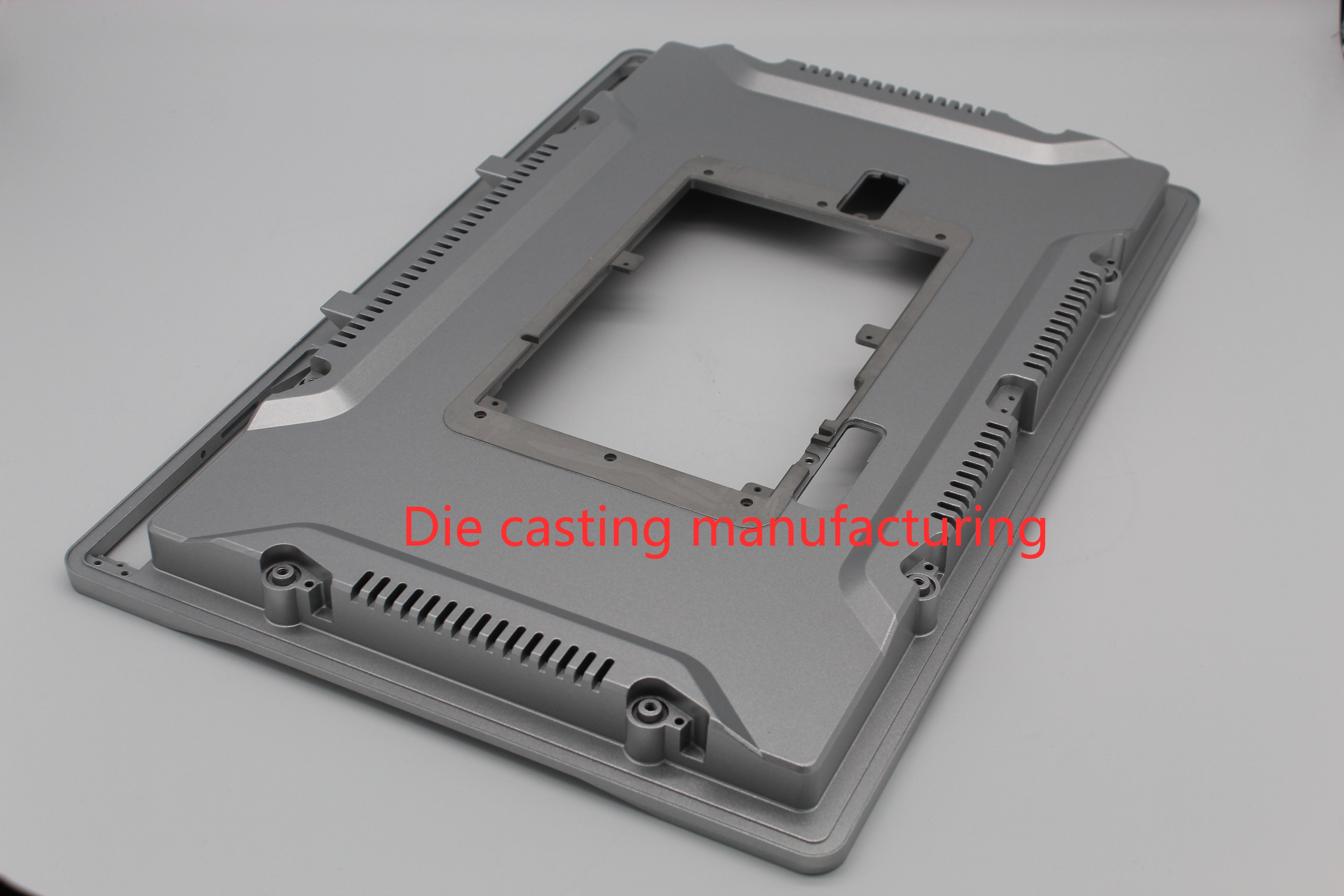 Silver Painting Die Cast Molds Medical Displayer Back Cover ADC12 Polishing