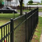 Iso9001 Hot Sell Wholesale Wrought Garden Steel Tubular Fence 6 Ft Tall Durable