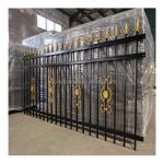 Galvanized and Powder Coated 6ft x 8ft Flat Top Corten Metal Picket Steel Heavy