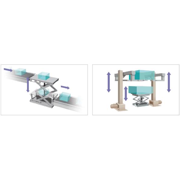 High Strength Rigid Chain Structure Scissor Fork Lift Platform Customization