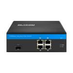 100Km Transmission Distance Industrial Unmanaged POE Switch 5 Port For Harsh