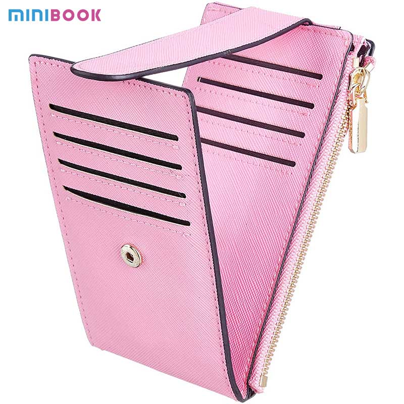 RFID Blocking Women's Wallet with Cell Phone Pocket Bifold Vegan Leather Ladies Wallet